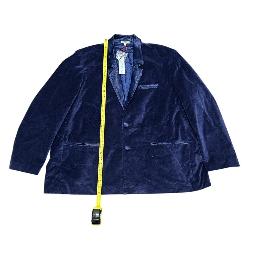 Frances Valentine Deep Blue Velvet men Blazer size 2XL - Picture 5 of 16